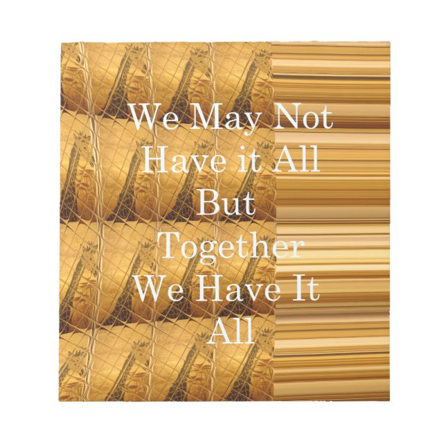 Bloc-note We may not have it all girafe safari hakuna mata (Devant)