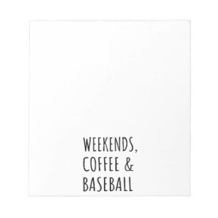 Bloc-note Week-ends, Café Et Baseball I
