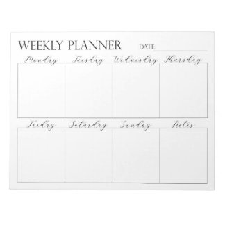 Bloc-note Weekly Planner, Notepad