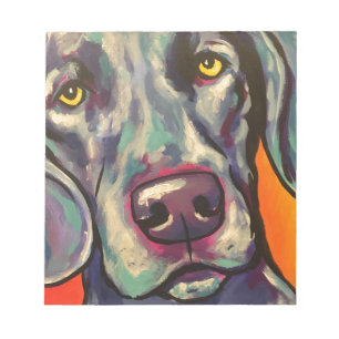 Bloc-note weimaraner