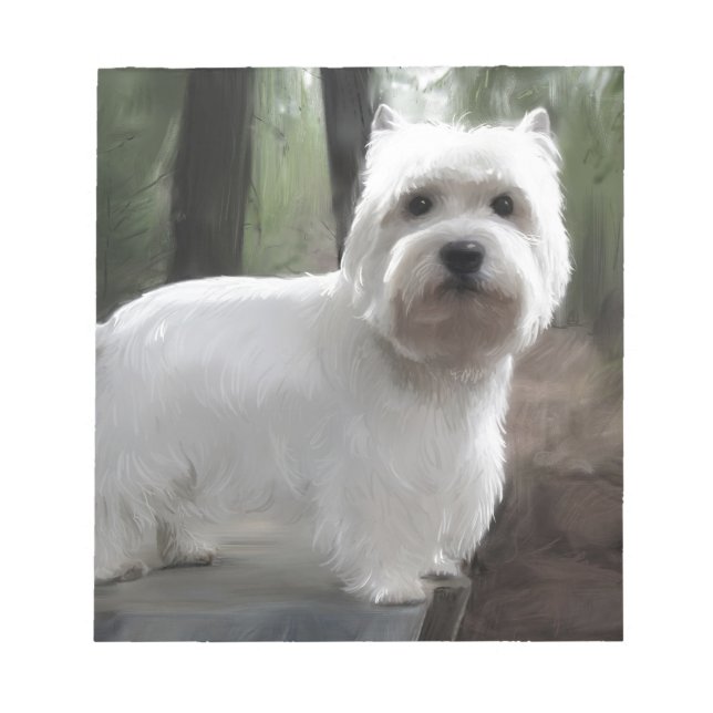 Bloc-note West Highland White Terrier (Devant)