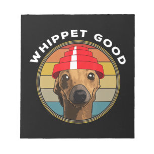 Bloc-note Whippet Good Funny 80s Music Chien Design