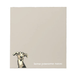Bloc-note Whippet, pawsome notes papier pad