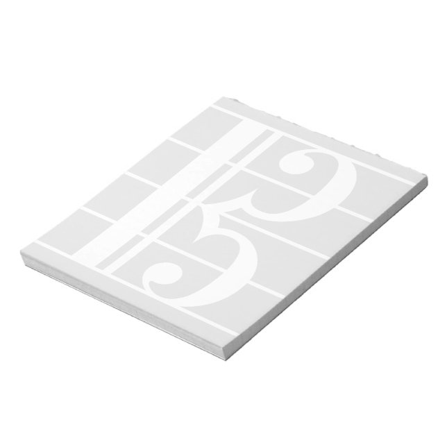 Bloc-note White Alto Clef (Tourné)