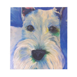 Bloc-note White Schnauzer's RULE !