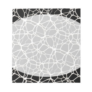 Bloc-note White Web Texture + votre bachgr. & idées