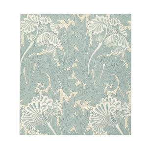 Bloc-note William Morris Classique Tulipe Bleu Floral