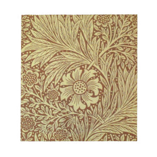 Bloc-note William Morris Marigold Motif de fleurs antiques
