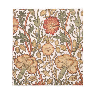 Bloc-note William Morris Rose Flower Fond d'écran Motif