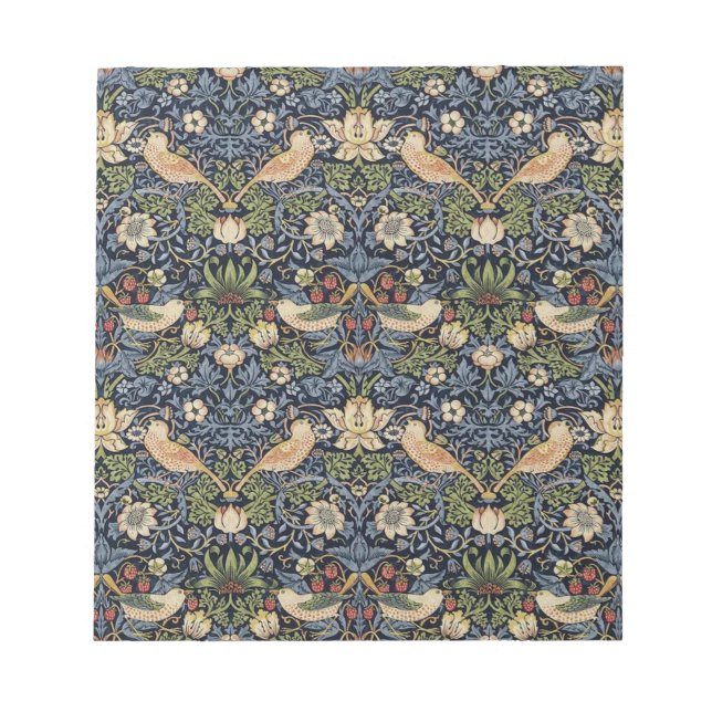 Bloc-note William Morris Strawberry Thief (Devant)