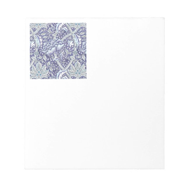 Bloc-note William Morris Windrush fleurs bleues (Devant)