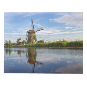 Bloc-note Windmill à Kinderdijk, Hollande, Pays-Bas