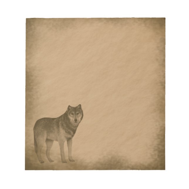 Bloc-note Wolf-grunge (Devant)