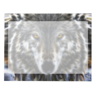 Bloc-note Wolf Portrait graphique inspiré