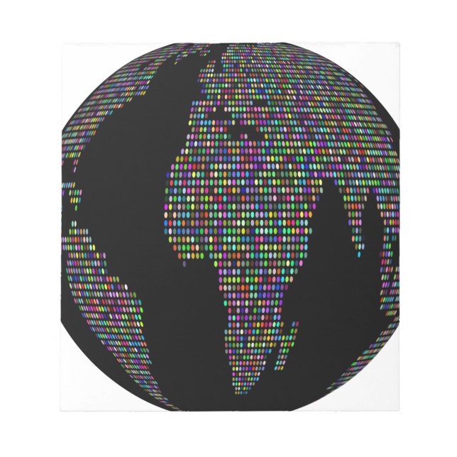 Bloc-note world earth planet globe (Devant)