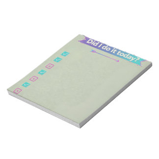 Bloc-note Y2K Cyber Aesthetic Daily Habit Tracker Checklist