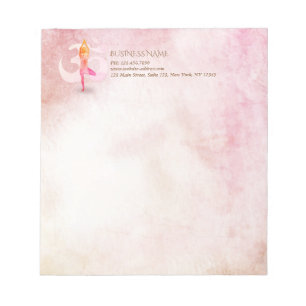 Bloc-note YOGA Instructeur d'aquarelle méditation Pose Om SI