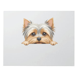 Bloc-note Yorkshire Terrier Peeking mignonne adorable drôle 