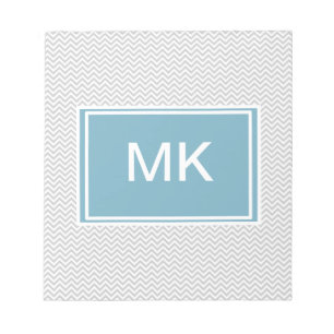 Bloc-note Zigzag gris simple