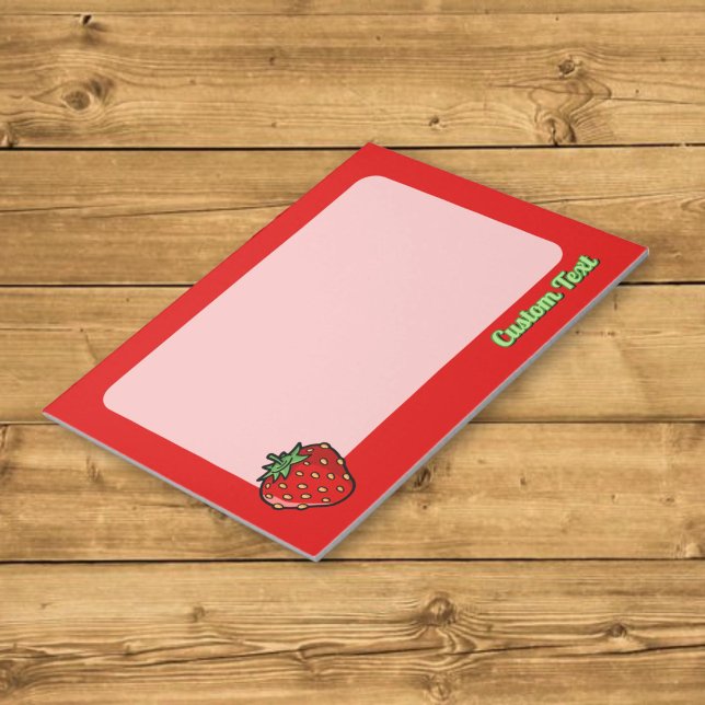 Bloc-notes à l'icône de fraise (Créateur téléchargé)