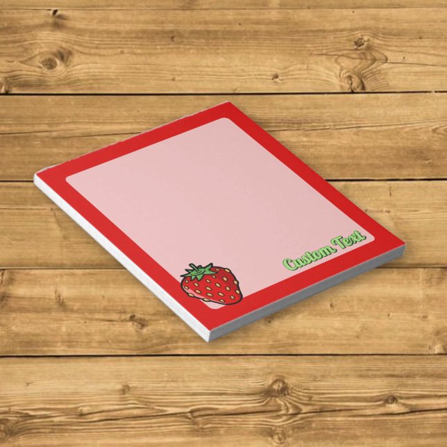 Bloc-notes à l'icône de fraise (Créateur téléchargé)