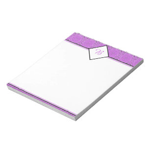 Bloc-notes à motif oriental violet