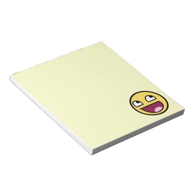 Bloc-notes à visage génial (Incliné)