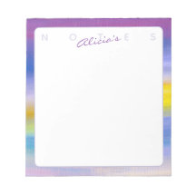 Bloc-notes abstrait Violet et Rayon Doré