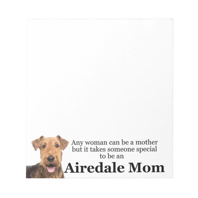 Bloc-notes Airedale Mom (Devant)