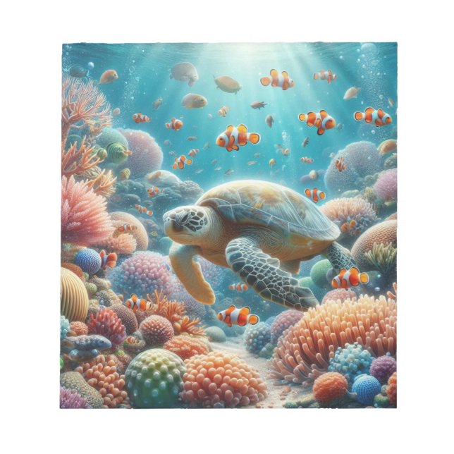 Bloc-notes attrayant pour tortue (Devant)