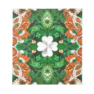 Bloc-notes aux couleurs irlandaises Design moderne