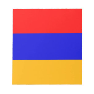Bloc-notes avec drapeau d'Arménie