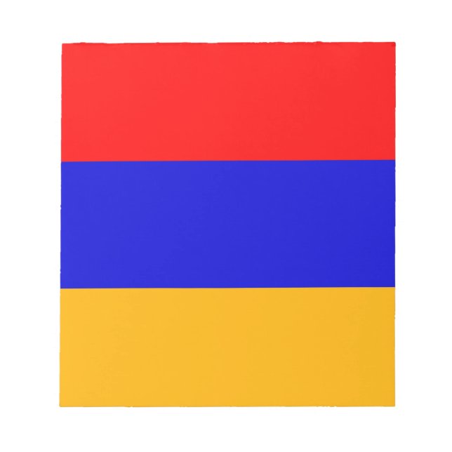 Bloc-notes avec drapeau d'Arménie (Devant)