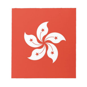 Bloc-notes avec Drapeau de Hong Kong, Chine