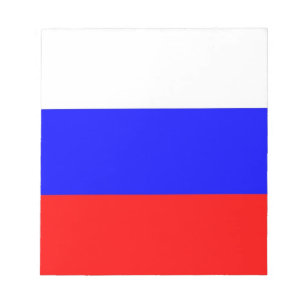 Bloc-notes avec drapeau de la Russie