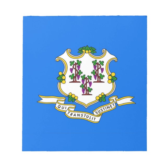 Bloc-notes avec drapeau de l'État du Connecticut (Devant)