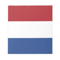 Bloc-notes avec drapeau de Pays-Bas