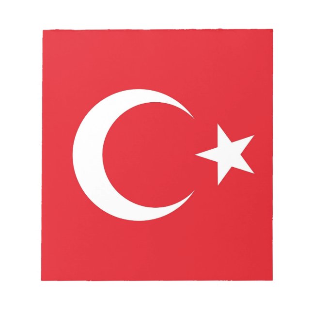 Bloc-notes avec Drapeau de Turquie (Devant)