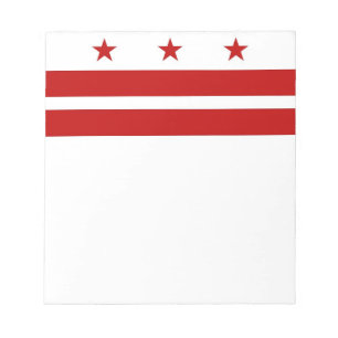 Bloc-notes avec drapeau de Washington DC