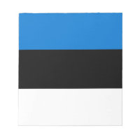 Bloc-notes avec drapeau d'Estonie