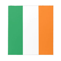 Bloc-notes avec drapeau d'Irlande