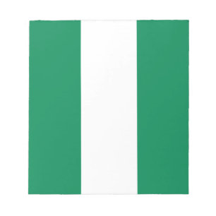 Bloc-notes avec le drapeau du Nigeria
