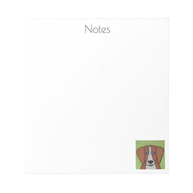 Bloc-notes Beagle mignon (Devant)