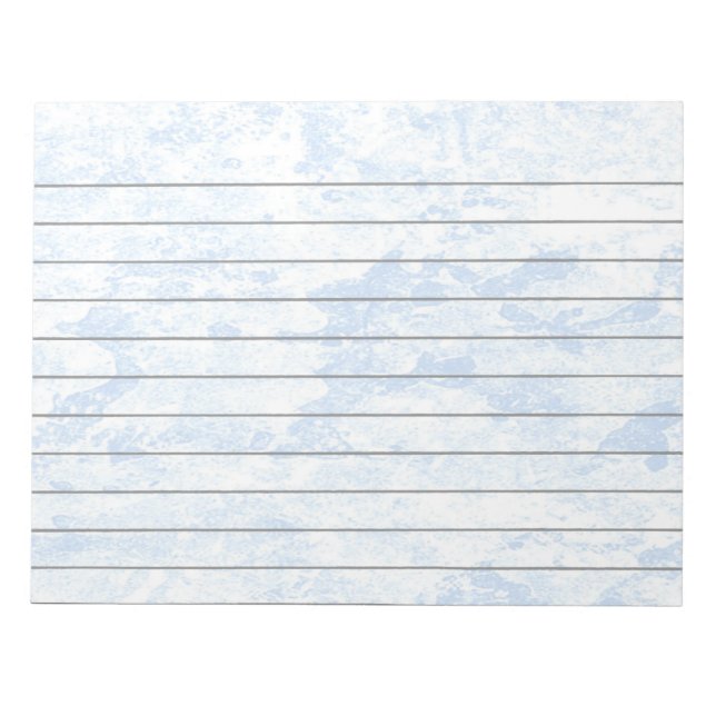 Bloc-notes bleu à glace (Devant)