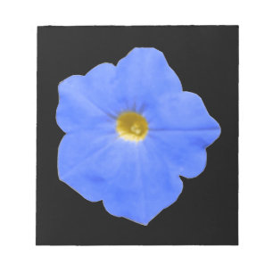 Bloc-notes bleu et jaune Petunia