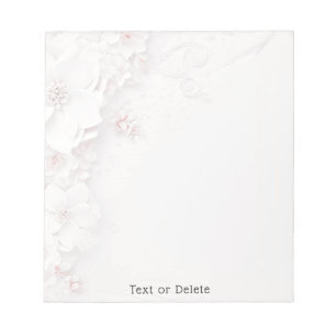 Bloc-notes bleu ivoire rose