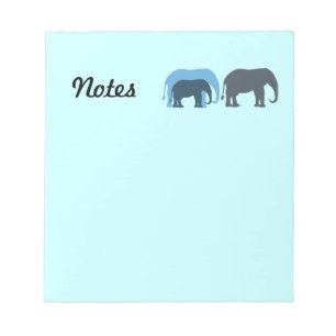 Bloc-notes Blue Elephants