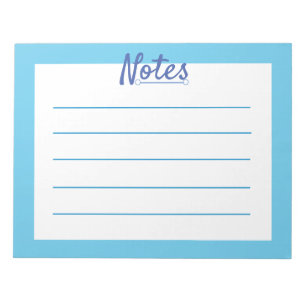 Bloc-notes Blue Sky 11 pouces x 8,5 pouces - 40 pa