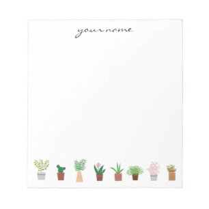 Bloc-notes Boho personnalisé pour les succulents d