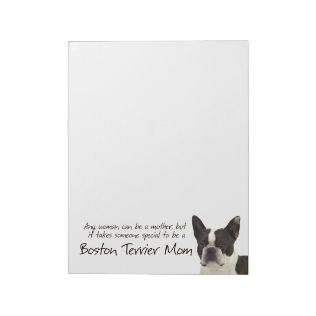 Bloc-notes Boston Terrier Mom (Tourné)